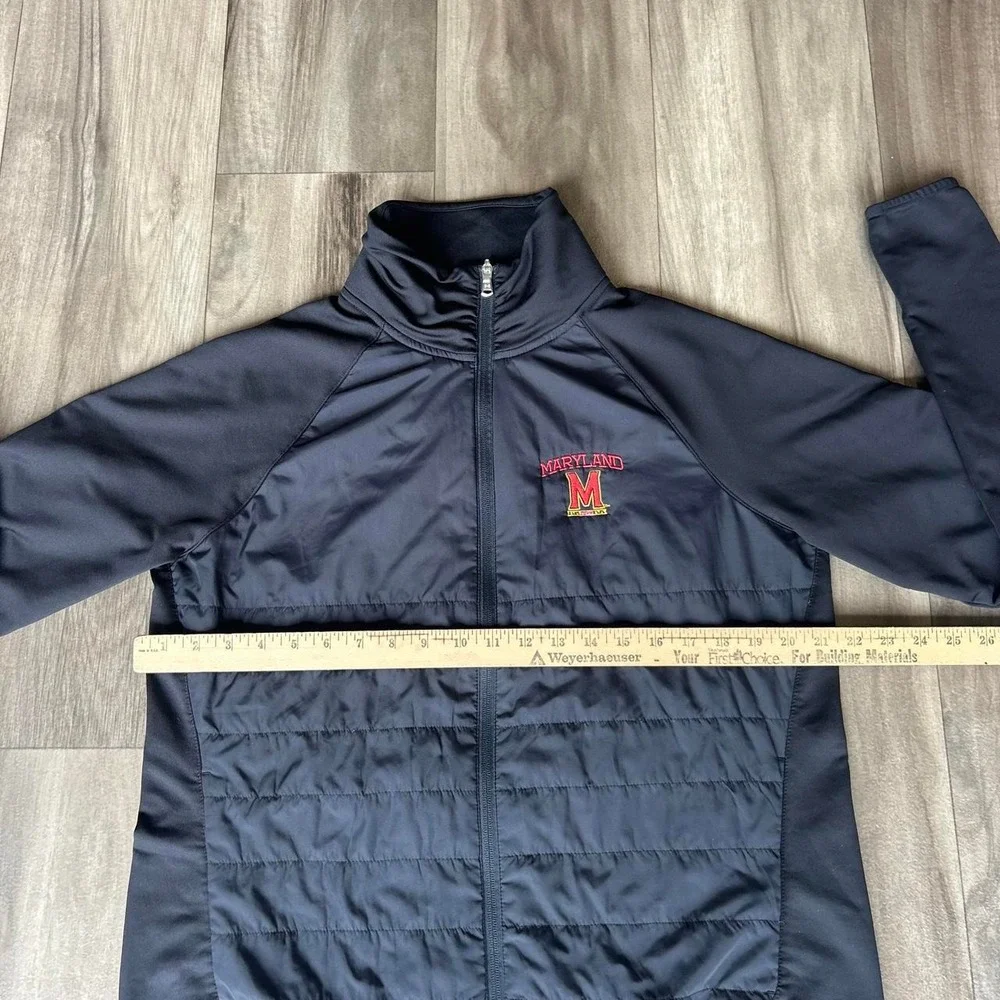 Under Armour Maryland Terrapins black quilted puffer jacket size M sweatshirt